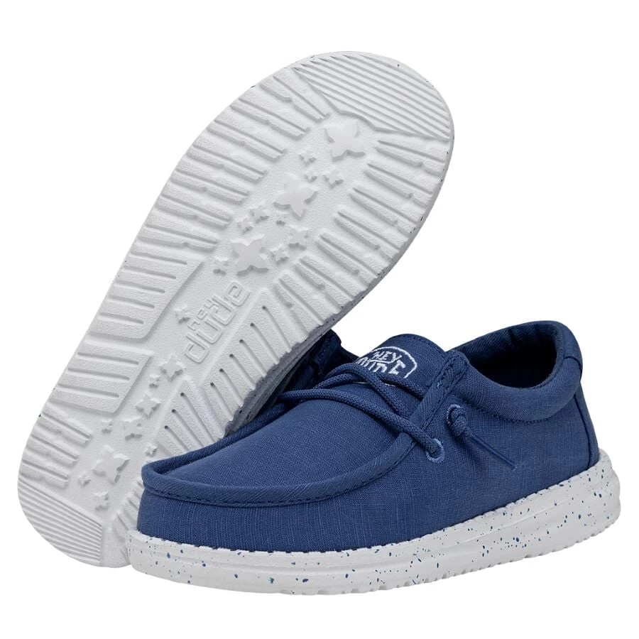 Wally Youth Slub Canvas - True Blue - Image 3