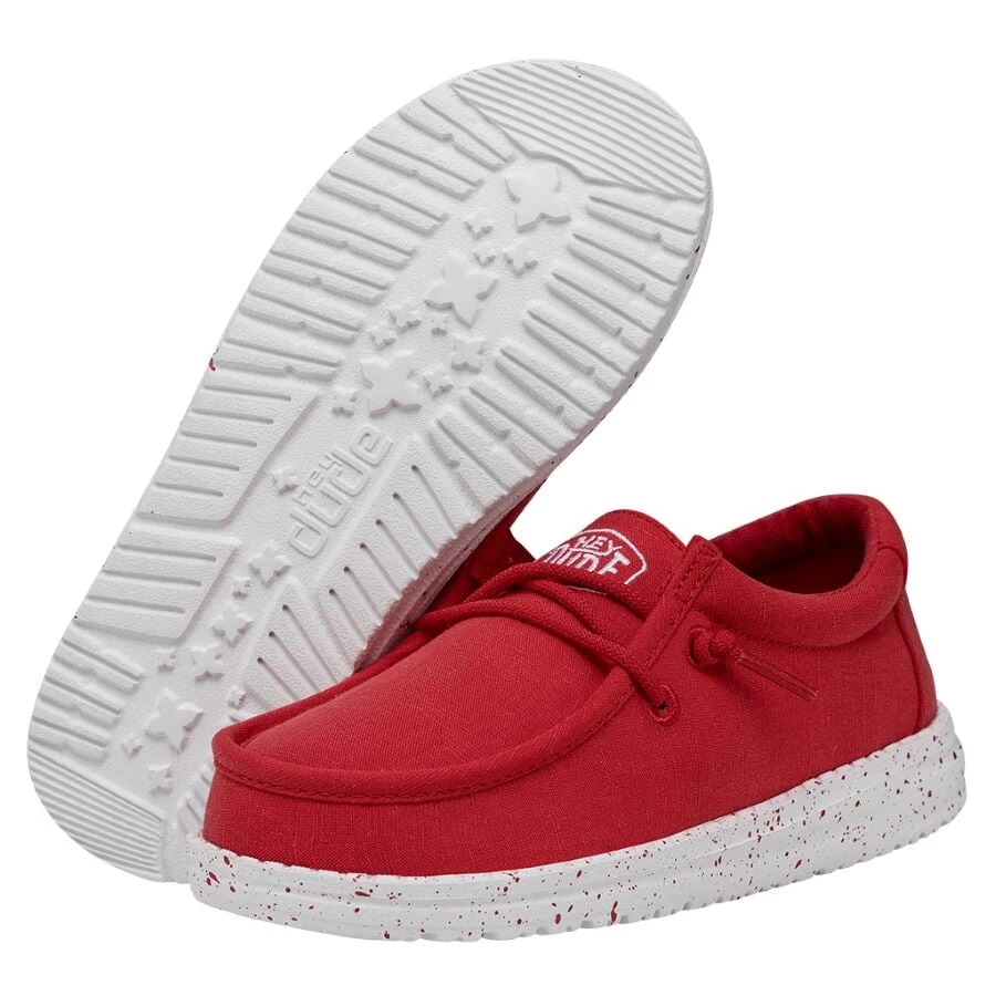 Wally Youth Slub Canvas - Red - Image 3