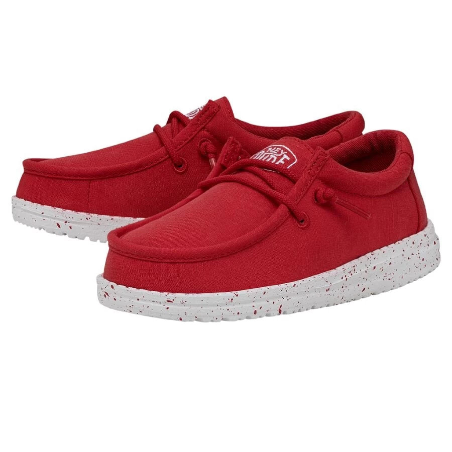 Wally Youth Slub Canvas - Red - Image 2