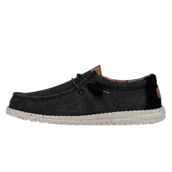 Wally Washed Canvas - Black